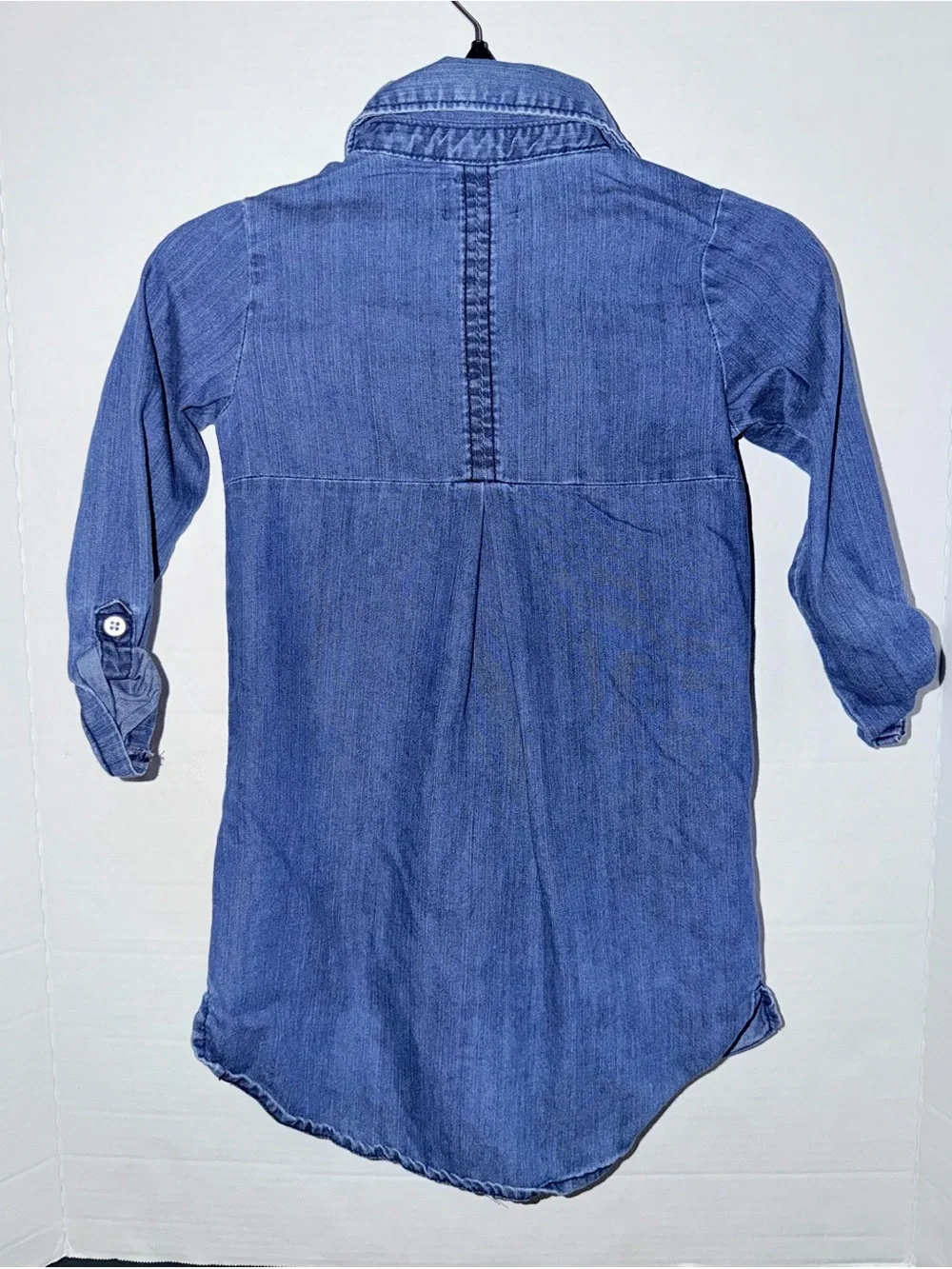 Old Navy Girls' Indigo Denim Button-Front Shirt Dress